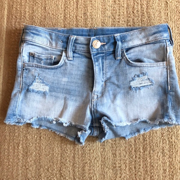h&m girls denim shorts